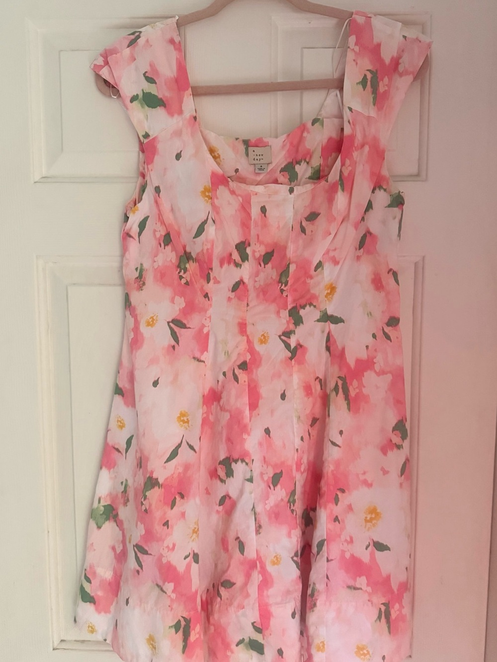 A New Day - Pink Floral Fitted Dress
